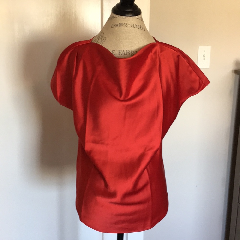 Universal Standard Red Viva Boatneck Top,6-8 (2XS)